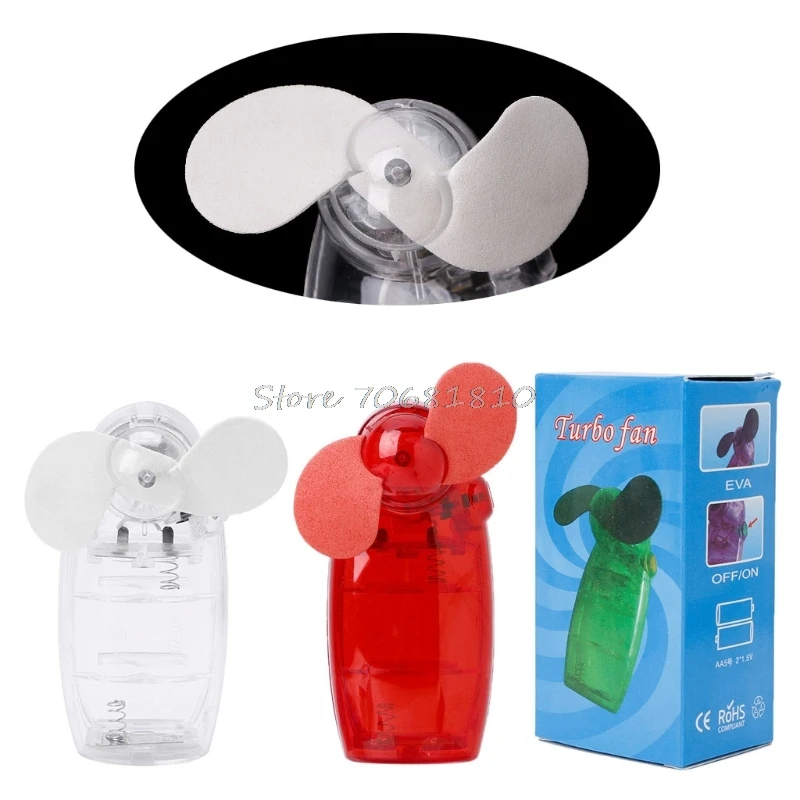 

Portable Mini Cute Pocket Fan Cool Air Hand Held Battery Travel Holiday Blower Cooler Fan Drop Shipping