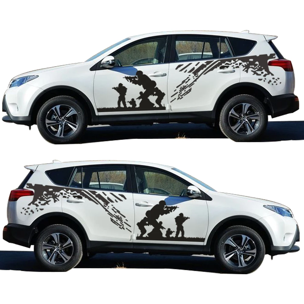 Новый Стайлинг автомобиля для Toyota RAV4 SUV Cool CS армейский боевой автомобиль наклейка