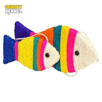 

CAWAYEE KENNEL Pet Cat Fish Claw Board Kitten Scratching Post Scratcher for cat rascador gato drapak dla kota grattoir D1619