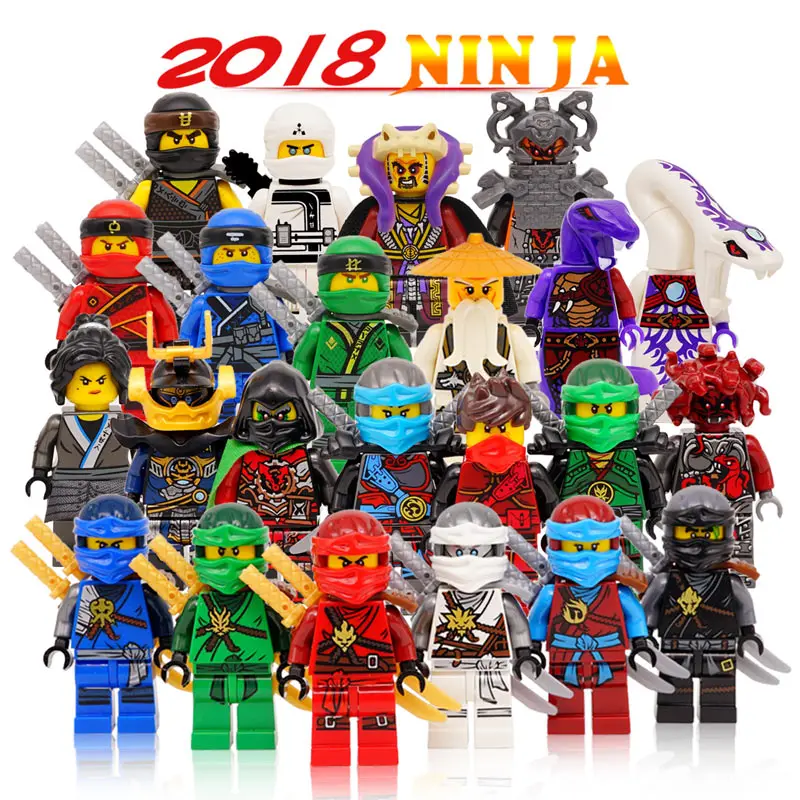 

Building Blocks Compatible with LegoINGlys Ninjagoes Sets Children Bricks Kai Jay Cole Zane Nya Lloyd Weapon Action Toy for Kids