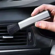 Выдвижная Автомобильная розетка воздуха для украшения приборной панели щетка для удаления пыли инструмент удаления мытья автомобиля limpieza coche