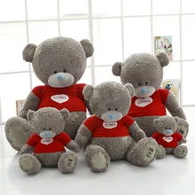 40 80cm 2017 new Style Big Gray Bear plush Toys high quality bear cloth doll stuffed