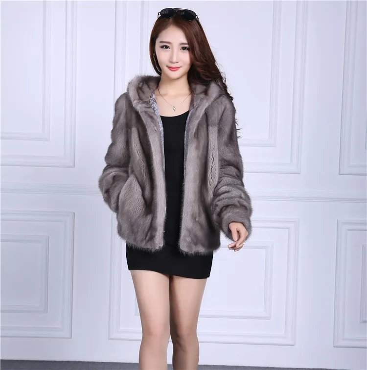 New women's Korean version of the mink fur coat short section mink coat