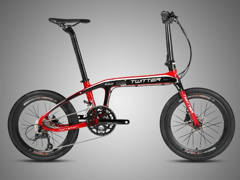 Cheap TWITTER BMX 20 inch Carbon Folding Bike Bicycle 16/18/22 Speed for 2400/R3000/RS700 Derailleur System 15 Cheap TWITTER BMX 20 inch Carbon Folding Bike Bicycle 16/18/22 Speed for 2400/R3000/RS700 Derailleur System 15