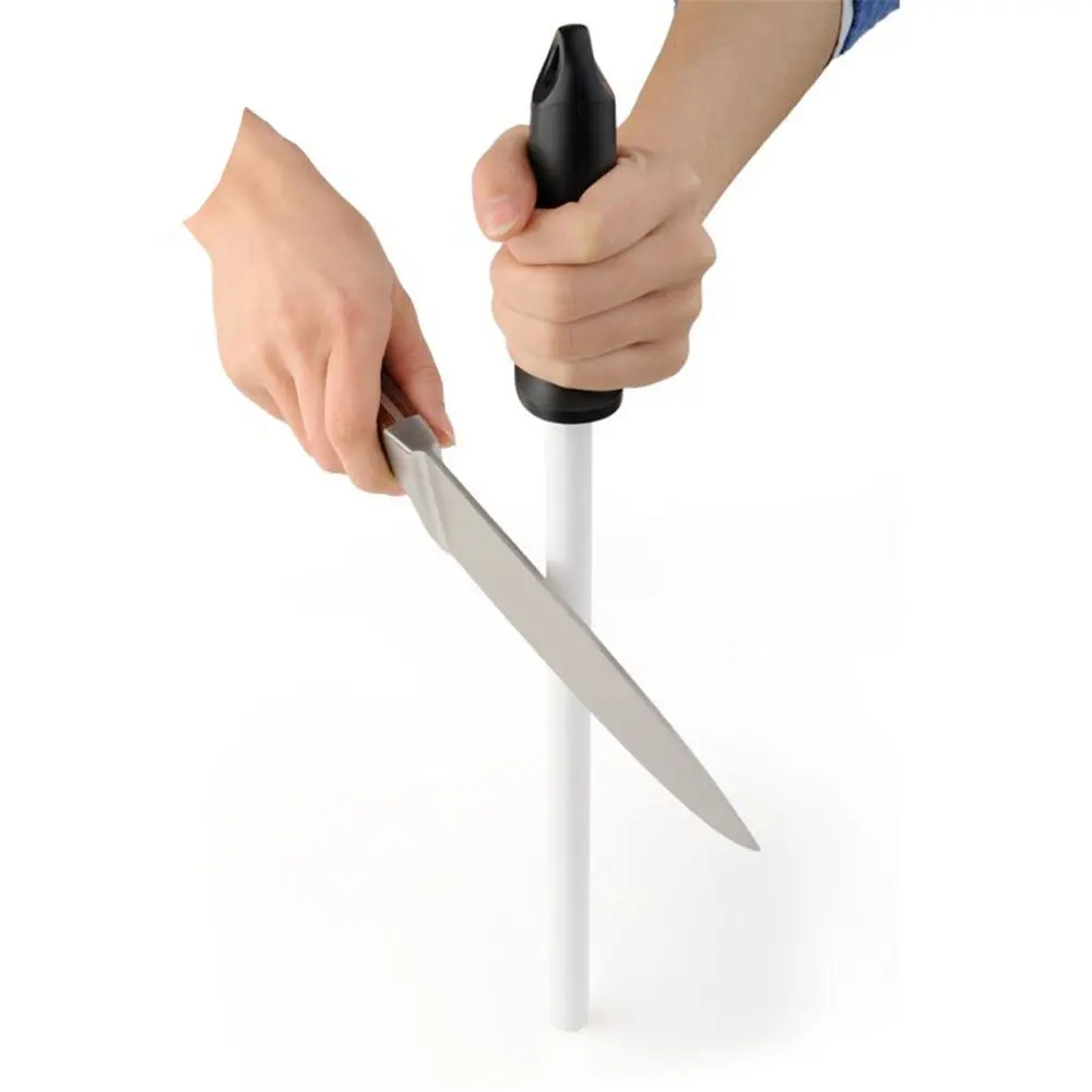 Керамический стержень, точилка для ножей, профессиональная циркониевая заточка, инструмент, кухонный аксессуар, система Точилки ножей с ручкой ABS