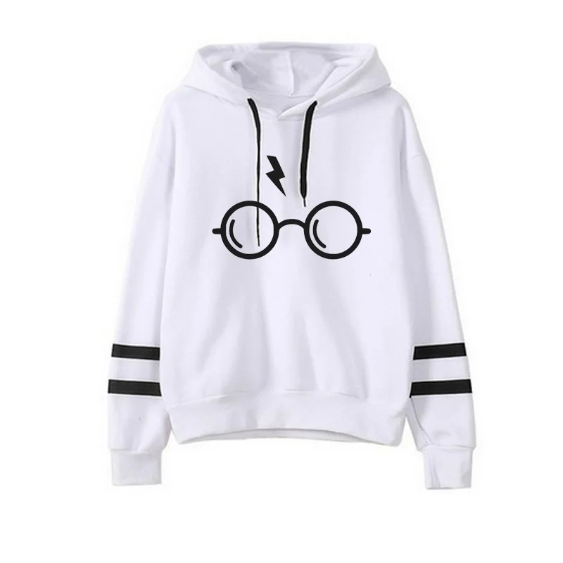  Vsenfo Harry Style Glasses Print Women Sweatshirt Hoodies Fleece Top Slim Tracksuit Brand Clothes H