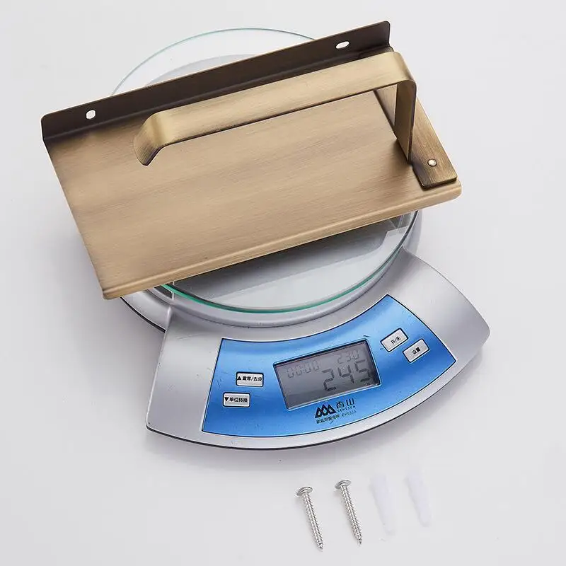 Stainless Steel Bathroom Paper Holder with Shelf Bathroom Paper roll Holder Gold Towel Rack Toilet Tissue Box