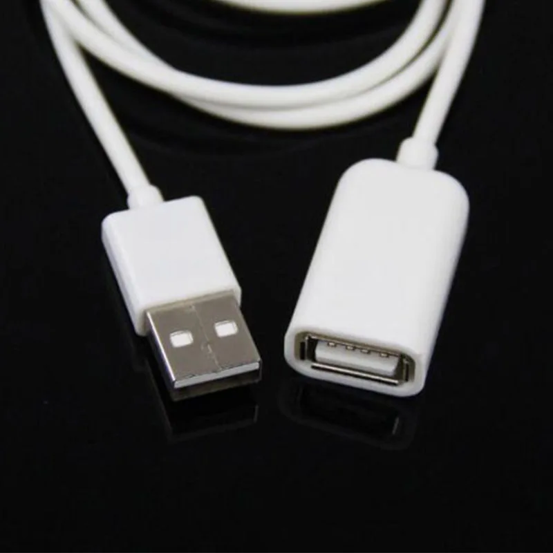 New 1M 3FT USB 2.0 A Male to A Female Extension Extender Cable Cord Adapter High speed Charger For USB Flash Drive Mouse PC 