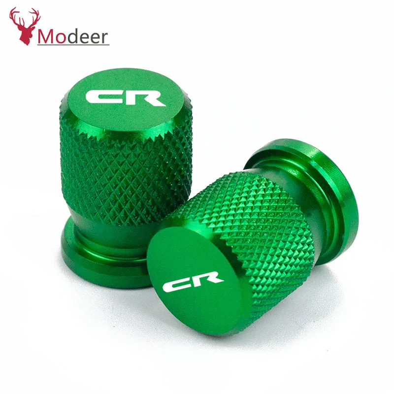 Green Аксессуары для мотоциклов вентиль шины колеса крышки CNC алюминиевый герметичный чехол для HONDA CR125R CR250R CR 125 250 R CR 125R 250R - Цвет: Green