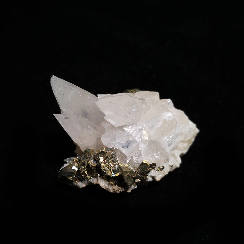 

55g NATURAL CALCITE pyrite Crystal Specimens A4-13H