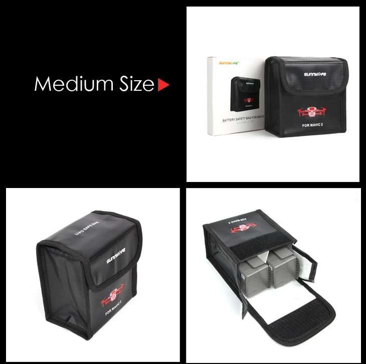 MAVIC 2 Explosion-Proof Lipo Battery Safe Safety Guard Charging Storage Holder Bag For DJI Mavic 2 ProZoom Drone Accessories-13
