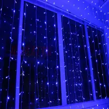3 м* 1.4 м Светодиодные фонари мигалкой mantianxing строка освещение Рождество светильник украшения под занавес света