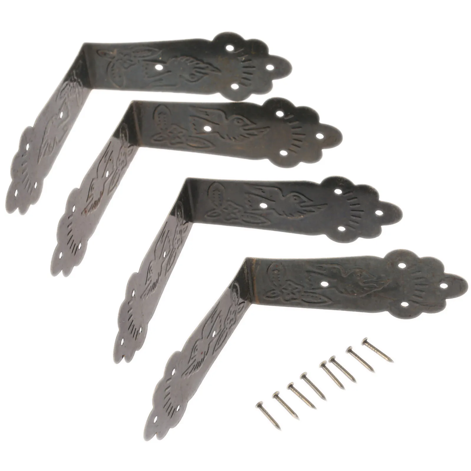 4 шт. винтажные декоративные угловые кронштейны для мебели|decorative corner brackets|corner