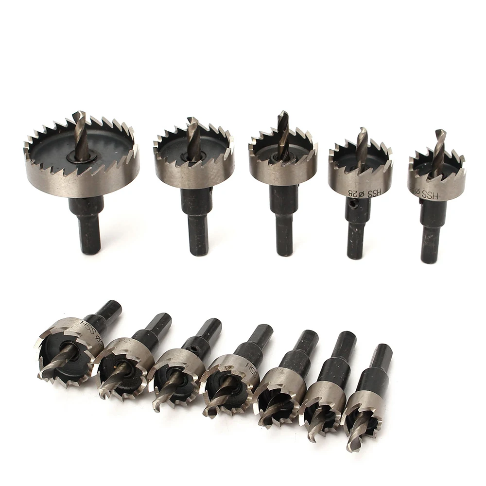 High Quality 12-50mm HSS Drill Bit Hole Saw Set Stainless Steel Metal Alloy HOT High Quality 12-50mm HSS Drill Bit Hole Saw Set Stainless Steel Metal Alloy HOT