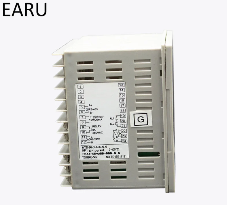 96*96mm Digital Temperature Controller Control AC85-265V Power Thermocouple Universial K J PT100 Input SSR+Relay / 4-20mA Output