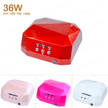 110 В штекер 36 Вт УФ лампа Сушилка для ногтей УФ светодиодный светильник для ногтей гель сушилка лампа для ногтей Алмазная форма отверждения для УФ гель-лака инструменты для ногтей
