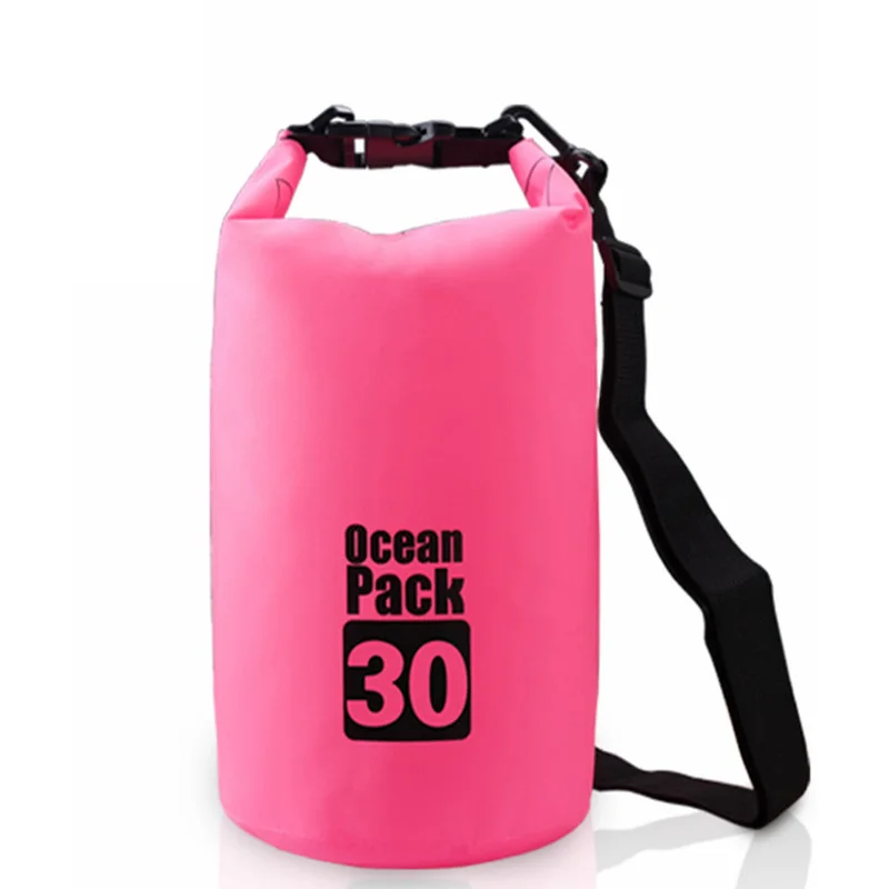 5L водонепроницаемая сумка для хранения сухая сумка для каноэ каяк рафтинг для путешествий на открытом воздухе рафтинг Водонепроницаемая сухая сумка для плавания хранение кемпинг - Цвет: Pink 30L