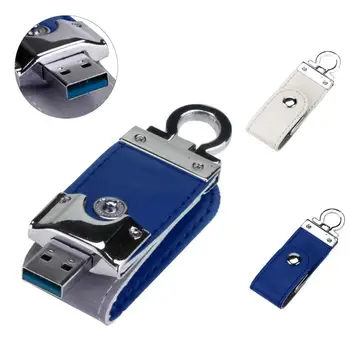 

2017 New USB 3.0 8GB 16GB 32GB 64GB Business Leather Flash Drive Memory Stick U-Disk Dropship JU21