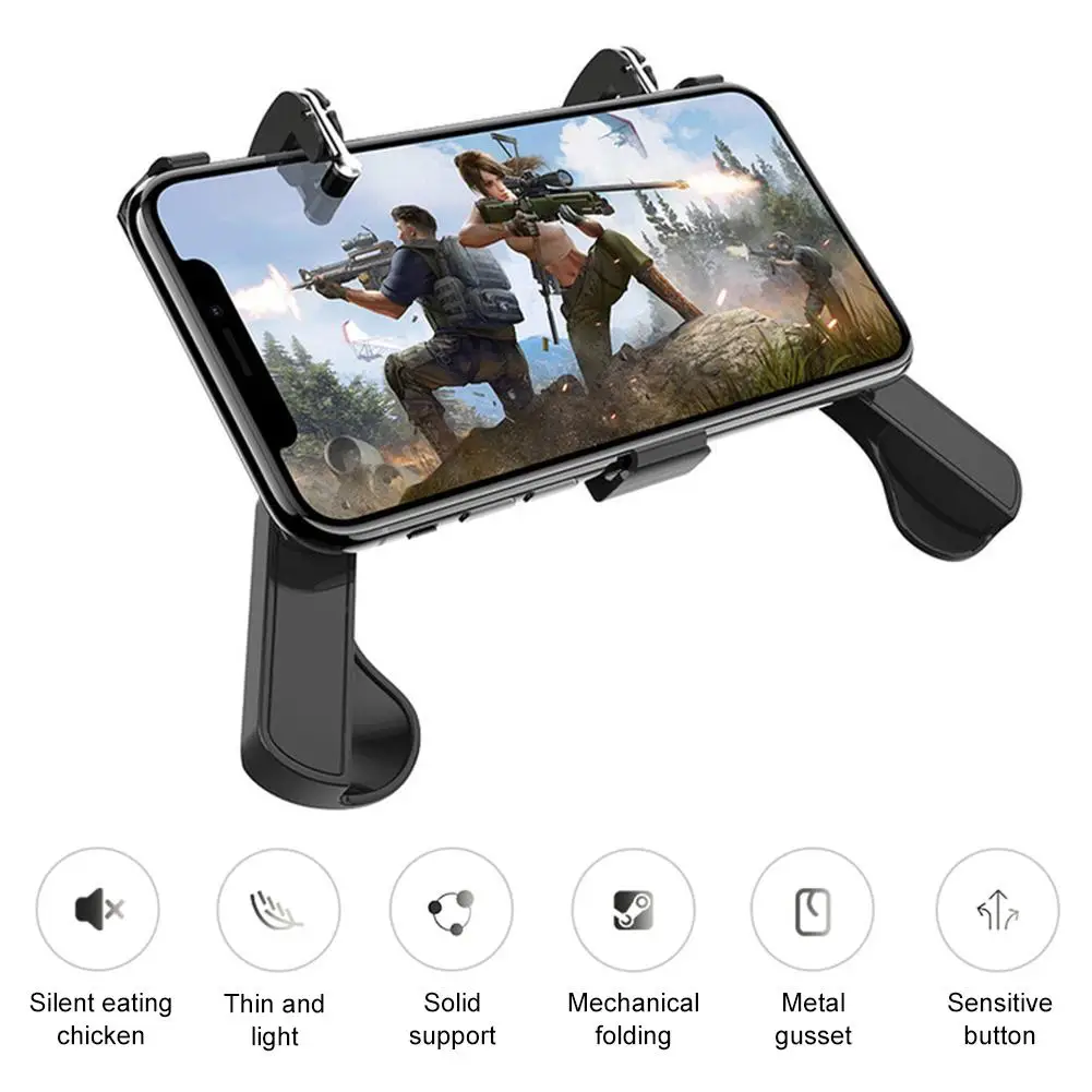  H8 PUBG Helper Mobile Phone Gamepad Metal Button Gaming Controller For PUBG Mobile Joystick Peace E