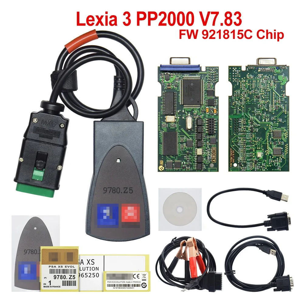 Lexia3 PP2000 OBDII 2 полный чип Gold Edge для Citroen Peugeot Lexia 3 диагностический инструмент P eugeot с