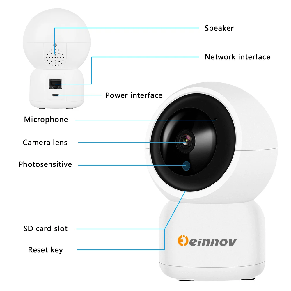 Двухстороннее аудио дома Беспроводной безопасности Камера 1080 P HD Wi Fi Мини CCTV