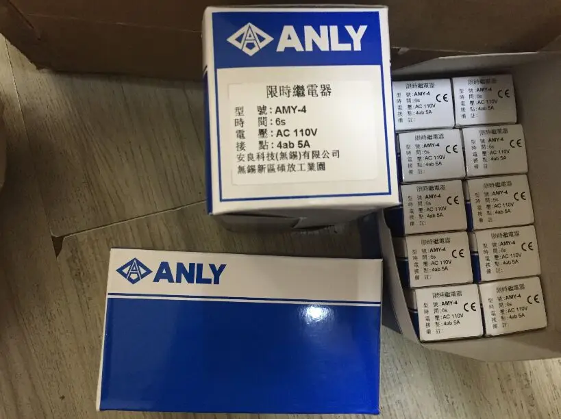 

AMY-4 110VAC 5A 6S 4ab ANLY Time RELAY 4 From C ,New and original