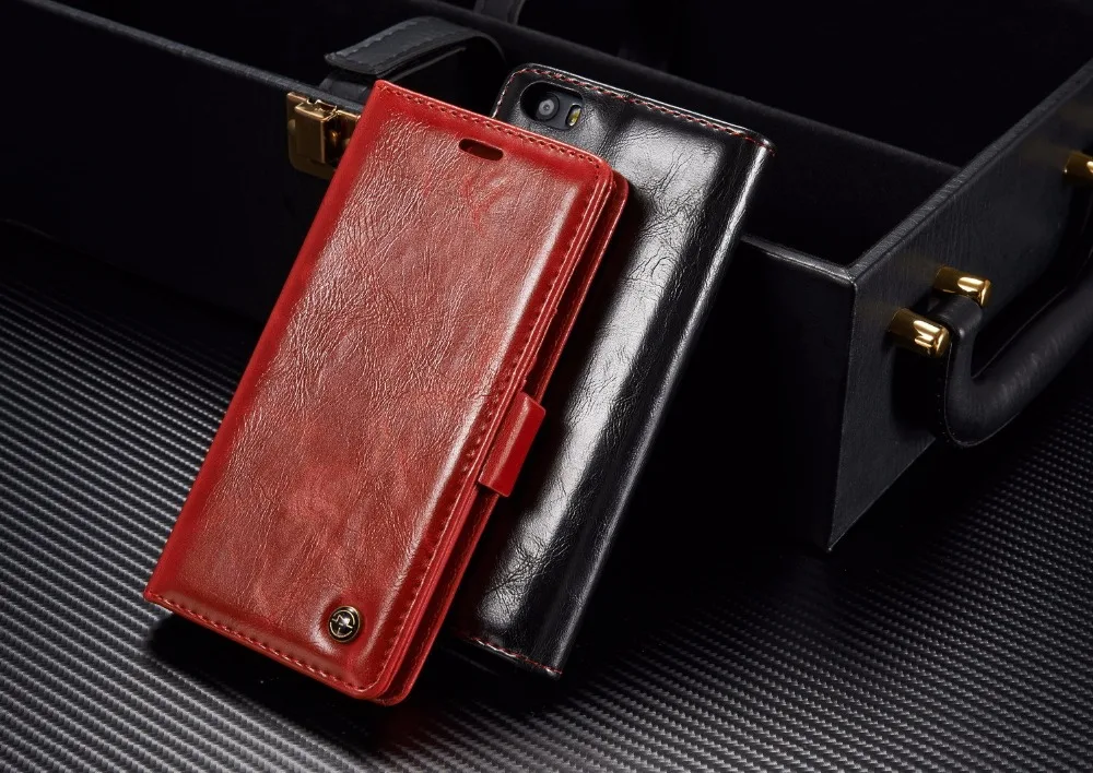 Роскошный кожаный чехол книжка для телефона Mi 5 CaseMe Xiaomi MI5 Магнитный откидной с