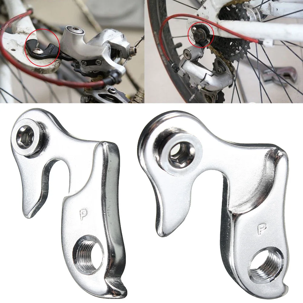 العروة الثابتة الذيل هوك مسمار تعليق جهاز الطريق الدراجة الخلفية Derailleur نقل أجزاء الفضة سبائك الألومنيوم الإطار دراجة العروة الثابتة الذيل هوك مسمار تعليق جهاز الطريق الدراجة الخلفية Derailleur نقل أجزاء الفضة سبائك الألومنيوم الإطار دراجة