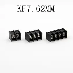 10 шт. MG/KF7.62 контактный разъем клеммы шаг 7,62 мм шаг винтовой разъем PCB можно сплести черный