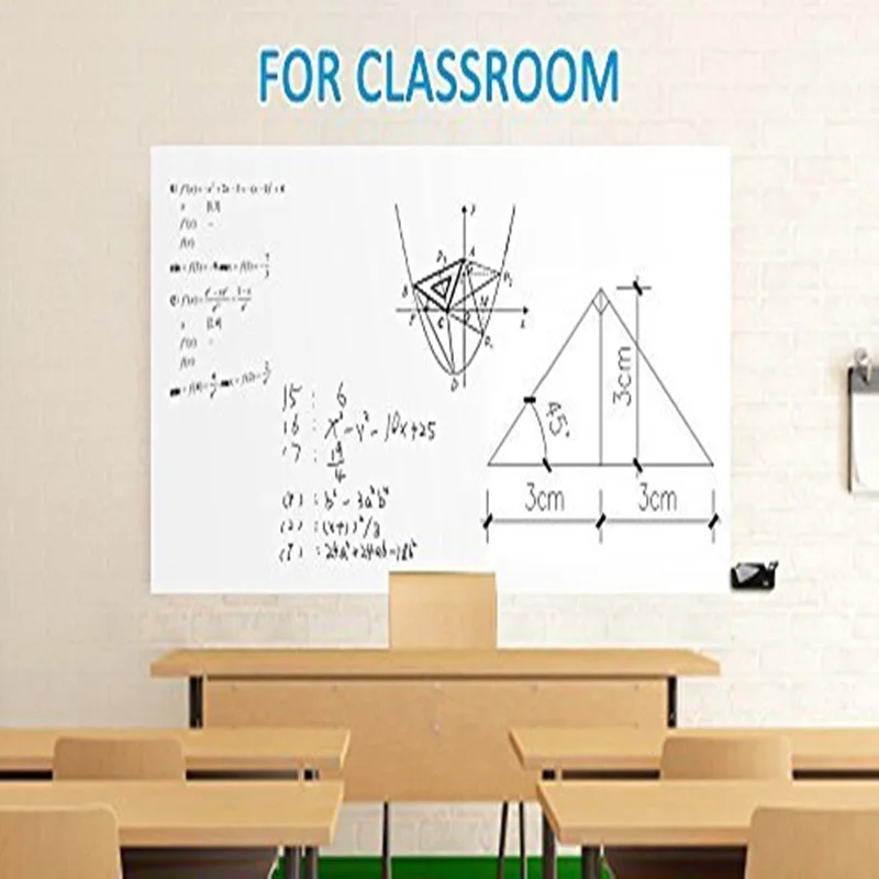 0,5x3 м, белая, для офиса, школы пленка само-клейкая доска пленка удобный Стекло наклейки