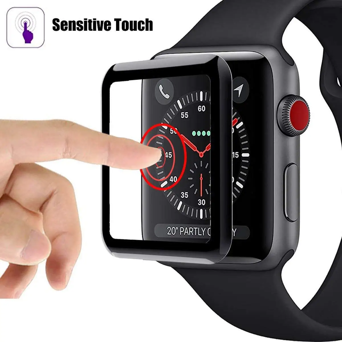 Протектор экрана Yolovie для Apple Watch 38 мм 42 закаленное стекло iWatch серии 4 3 2 1 HD