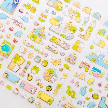 

1pc Mini Sumikko Gurashi Stickers Kawaii Cartoon Whale Stickers Decorations Scrapbooking Diary Diy Albums Phone Stickers Decor
