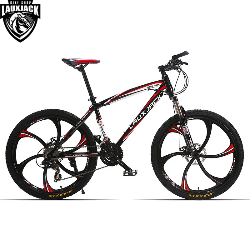 LAUXJACK Горный велосипед стальная рама 24 скорости Shimano механические дисковые