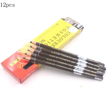 

12pcs Waterproof long lasting eyebrow design makeup pencil permanent make up eyebrow tattoo pencil eyebrow pen