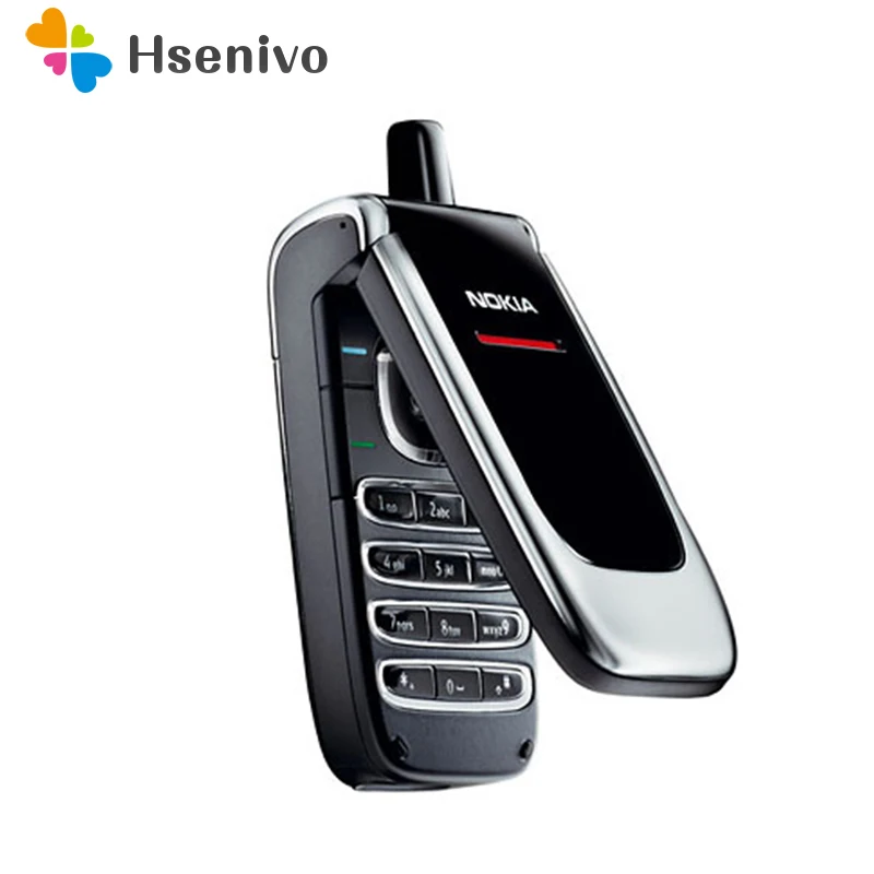 6060 100% оригинальный Nokia 6060 Оригинальный флип мобильный телефон разблокирована quad band FM радио GSM Восстановленное