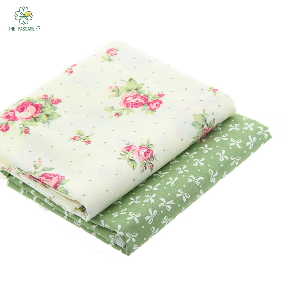 2 colors cotton fabric patchwork Bundles textile pattern