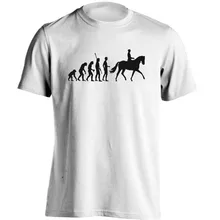 2017 Mejor Venta de Caballo Ridingss Evolución de Los Hombres Personalizada de Manga Corta Tees Hippie Camiseta de Anime Cosplay Camiseta de Algodón Camiseta
