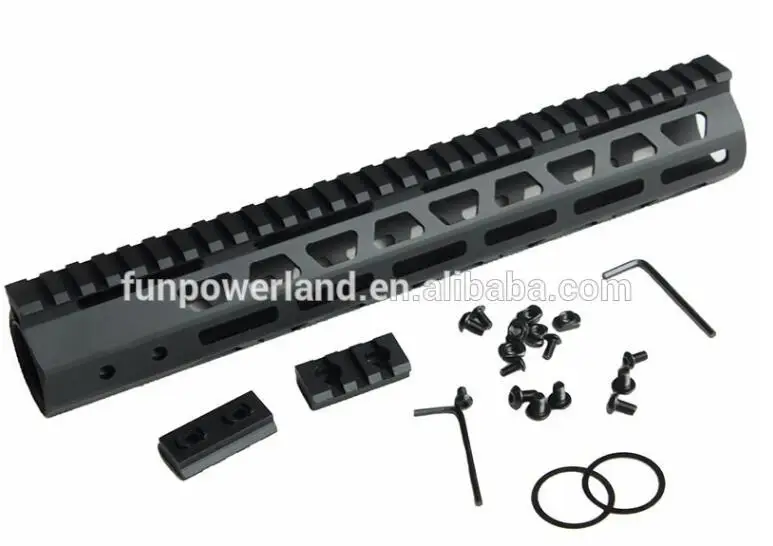 Funpowerland Тактический Ultra Slim M-LOK свободном 12 "дюймов рейку Handguard Fit AR15 M4 M16. 223 5.56 с Barrel Nut