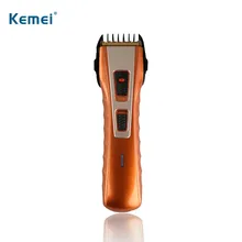 Kemei популярная электрическая машинка для стрижки волос перезаряжаемый триммер для волос регулируемая длина с индикатором зарядки светильник