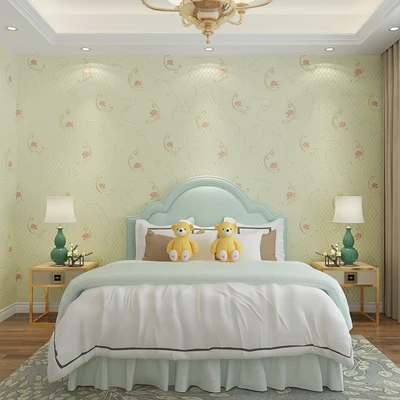 3D Garden Small Floral Non-woven Wallpaper Fresh Wedding Room Bedroom Living Room Background Wall Paper 3D Garden Small Floral Non-woven Wallpaper Fresh Wedding Room Bedroom Living Room Background Wall Paper