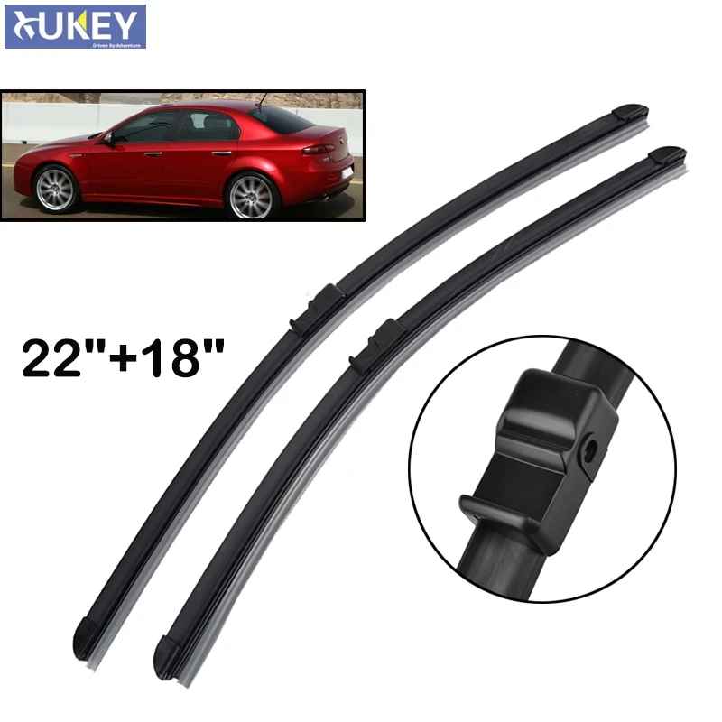 Misima Windshield Wiper Blades For Alfa Romeo 159 22" 18" Fit Side Pin