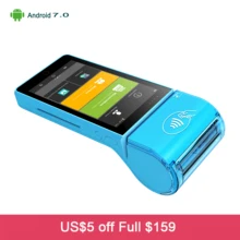 Android 7 0 New Bank Payment Terminal 5 Inch Touch Screen POS Machine With IC Card
