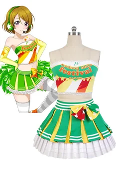 

LoveLive! Hanayo Koizumi Cheerleaders Uniform Cosplay Costume For Women Girls Full Set costume