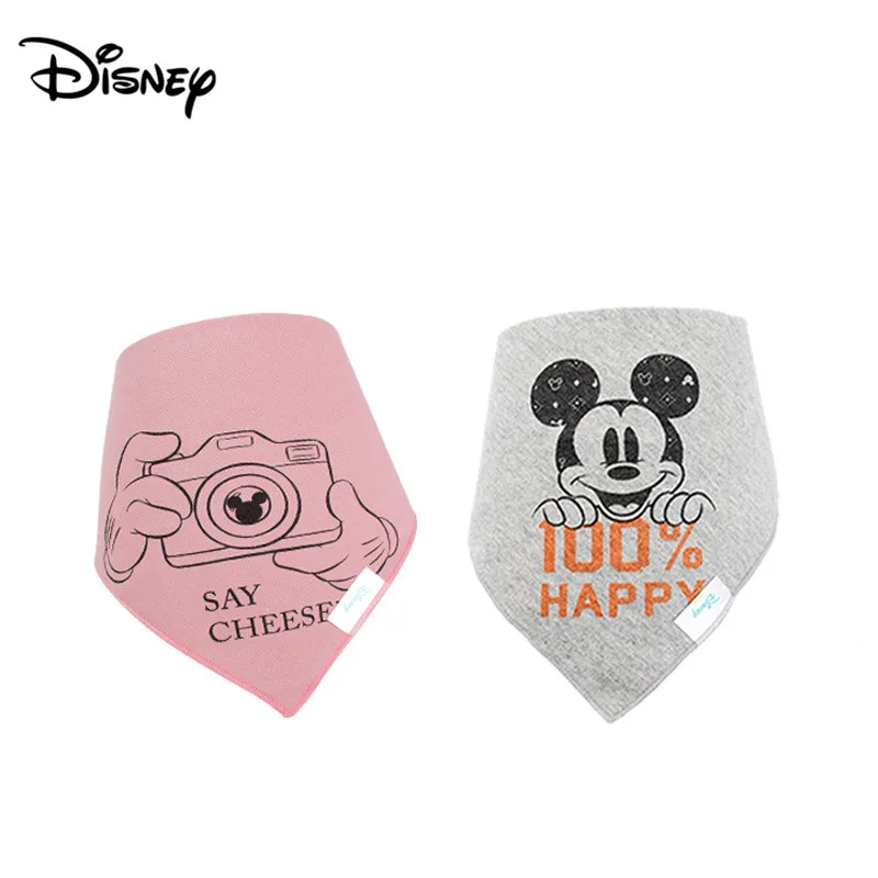 Слюнявчик для малышей Disney хлопковый слюнявчик новый мультяшный детский двойное