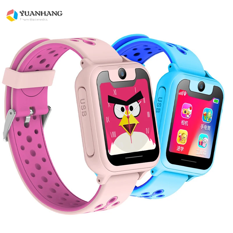 

2018 Smart GPS LBS Real-time Tracker Location SOS Call Remote Camera Monitor Flashlight Kids Child Watch Student Wristwatch