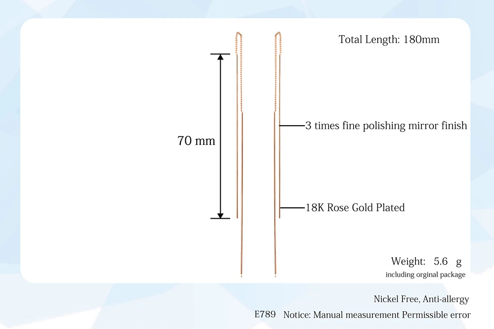 ZHOUYANG Ушная линия для женщин, простой стиль, длинная прямая игла, розовое золото и серебро, ювелирное изделие, модное ювелирное изделие E789 E790