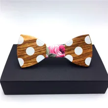 Рождественский подарок стиль мужской модный галстук-бабочка ручной работы деревянный галстук-бабочка уникальные яркие подарки свадебный деревянный галстук-бабочка