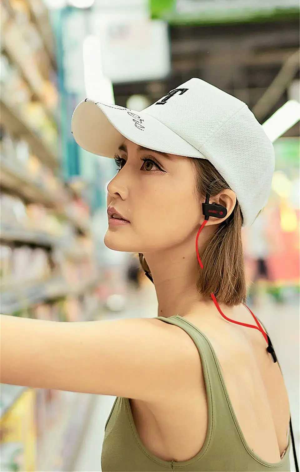  FineBorn Waterproof Sports Wireless Bluetooth Earphone for Phone Handsfree Bluetooth Headphone with Mic Stereo Bass Gym Earbud  (3)