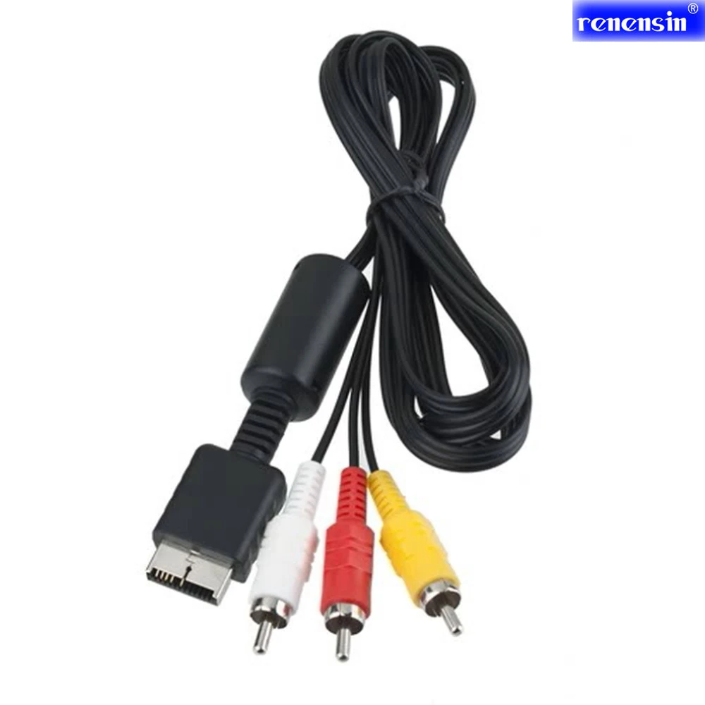 

Renensin 1pcs good quality 6 feet 1.8M Audio Video AV Cable to RCA For PlayStation for PS for PS2 for PS3 Free Shipping