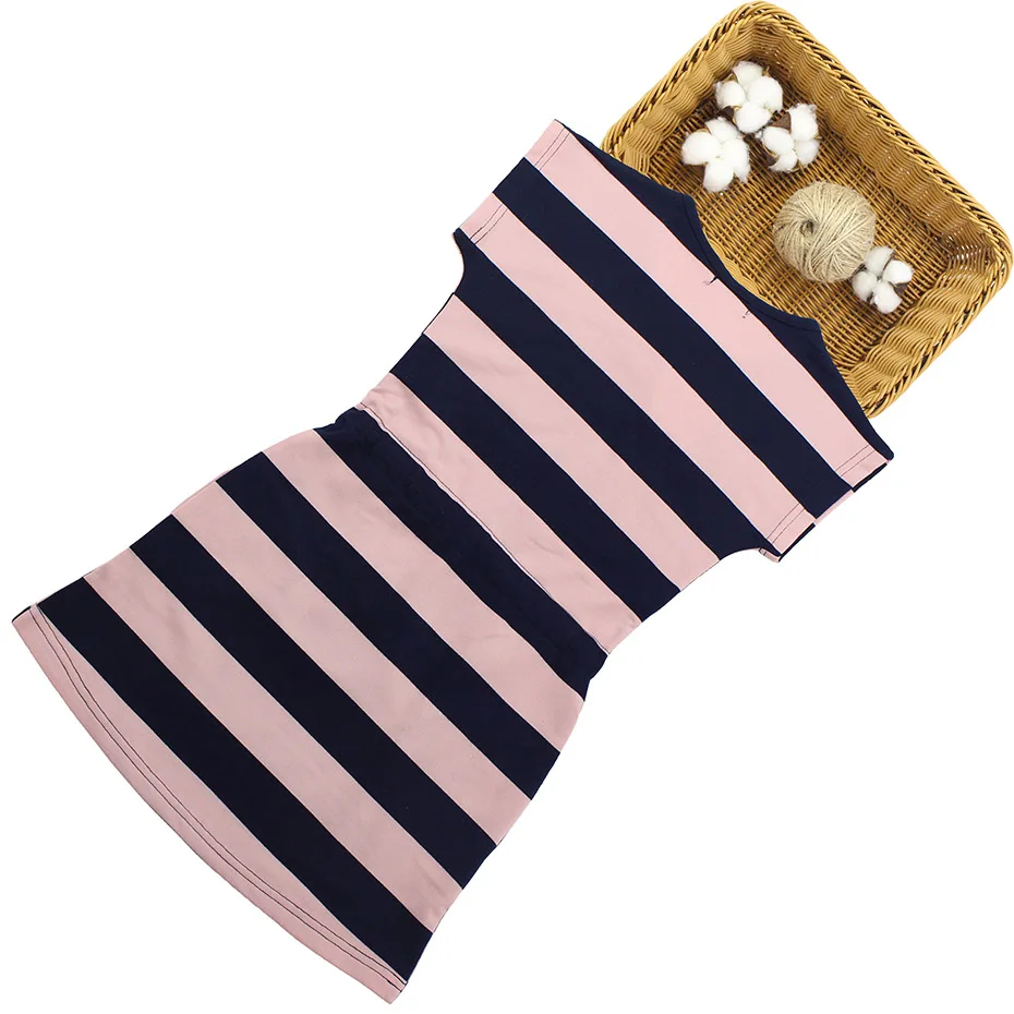 Girls Striped Summer Dress Casual Style Teenage Kids Clothes 6 8 10 12 13 14 Year girls dress kids clothes